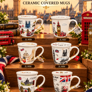 CERAMIC COVERED MUGS